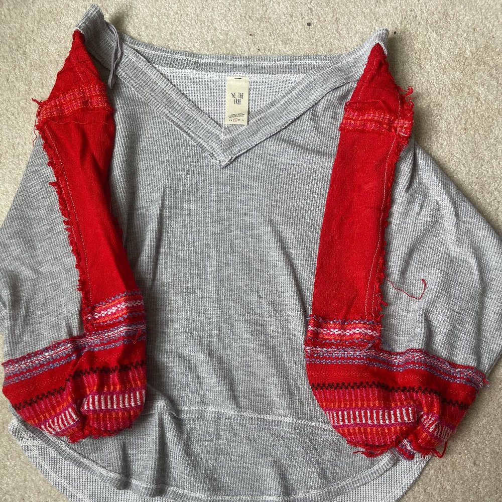 Free People balloon sleeved top